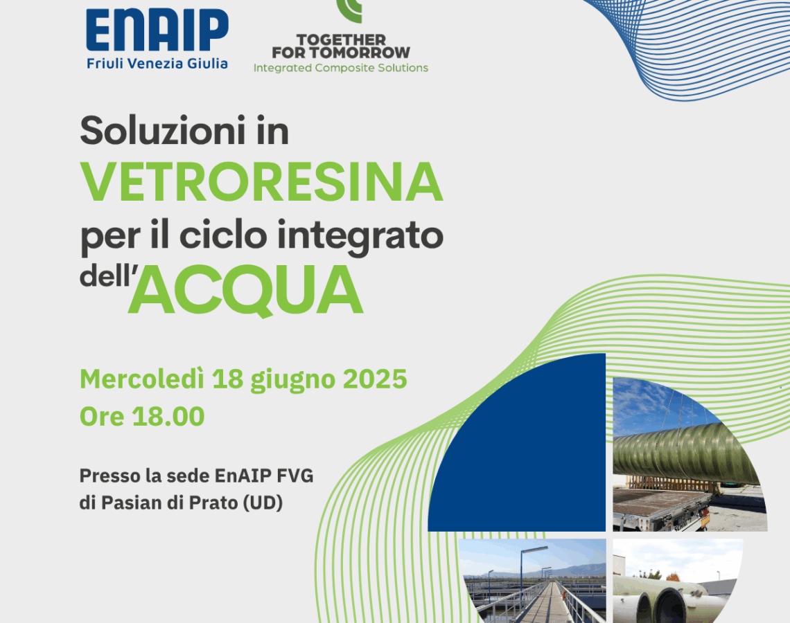 SOLUZIONI IN VETRORESINA PER IL CICLO INTEGRATO DELL’ACQUA