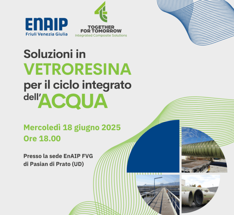 SOLUZIONI IN VETRORESINA PER IL CICLO INTEGRATO DELL’ACQUA